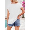 MEROKEETY Womens Summer Cap Sleeve Tops Business Dressy T Shirts 2026(White)