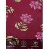 MEROKEETY Womens Summer Ruffle Sleeve V Neck Blouse Casual Shirts(Red Floral)