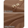 MEROKEETY Women’s Summer Short Sleeve Bodycon Sweater Mini Dress(Coffee)