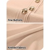 MEROKEETY Women’s Summer Short Sleeve Bodycon Sweater Mini Dress(Khaki)