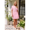 MEROKEETY Women’s Summer Short Sleeve Bodycon Sweater Mini Dress(Light Pink)