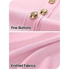 MEROKEETY Women’s Summer Short Sleeve Bodycon Sweater Mini Dress(Light Pink)