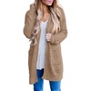 MEROKEETY Womens Fuzzy Chunky Oversized Cardigan Sweaters 2026 Fall Outfits(Mocha)