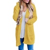MEROKEETY Womens Fuzzy Chunky Oversized Cardigan Sweaters 2026 Fall Outfits(Mustard)