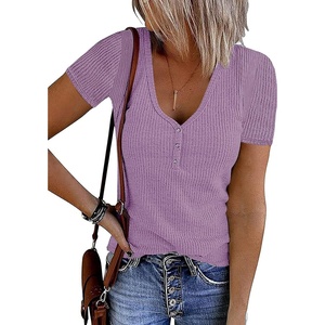 MEROKEETY Womens 2026 Summer Short Sleeve Tops Casual T Shirts(Lavender)
