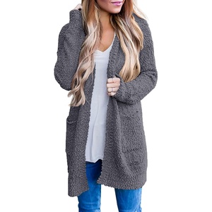 MEROKEETY Womens Fuzzy Chunky Oversized Cardigan Sweaters 2026 Fall Outfits(Charcoal)