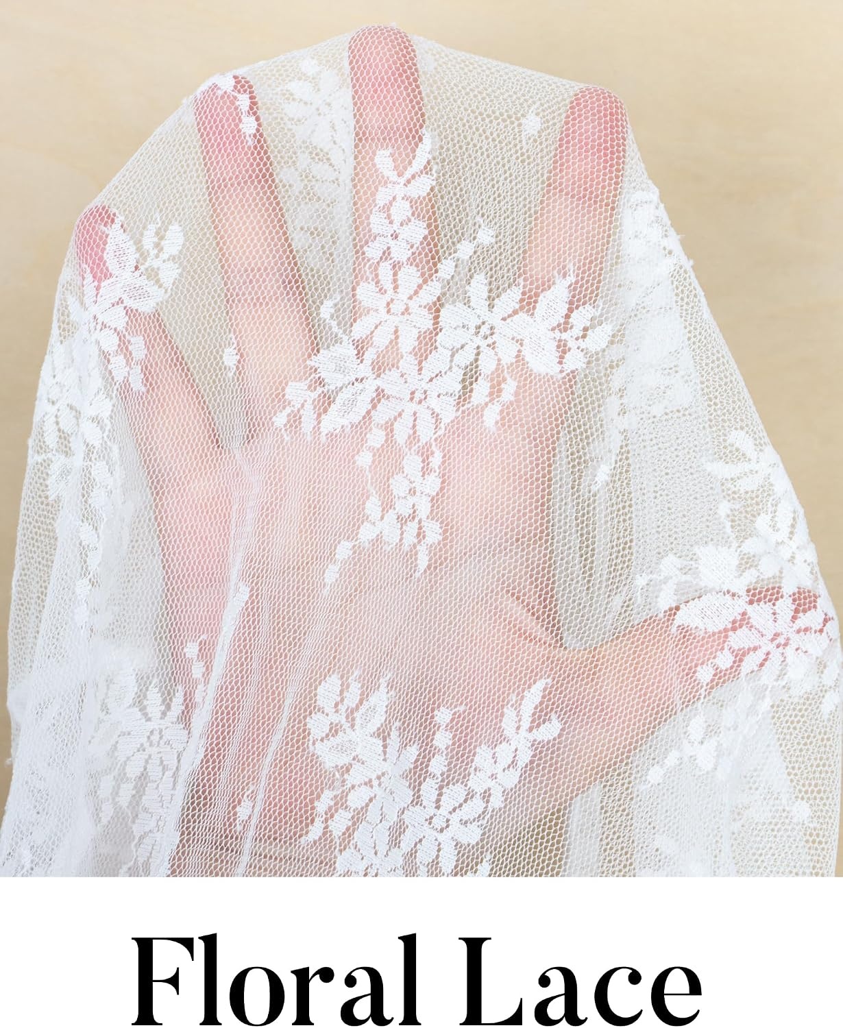 image:imageMEROKEETY Women Lace Mesh Sheer Long Sleeve Crew Neck Top Blouse Shirt 2026White