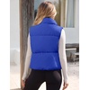 MEROKEETY Puffer Vest Women 2026 Fall Winter Sleeveless Coat(Royal)