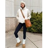 MEROKEETY Puffer Vest Women 2026 Fall Winter Sleeveless Coat(White)