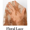 MEROKEETY Women Lace Mesh Sheer Long Sleeve Crew Neck Top Blouse Shirt 2026(Brown)