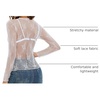 MEROKEETY Women Lace Mesh Sheer Long Sleeve Crew Neck Top Blouse Shirt 2026(White)