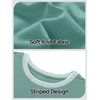 MEROKEETY Women’s 3/4 Length Sleeve Tops Dressy Casual Crew Neck Loose Trendy Spring Blouses T Shirts(Sage)