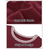 MEROKEETY Women’s 3/4 Length Sleeve Tops Dressy Casual Crew Neck Loose Trendy Spring Blouses T Shirts(Wine Red)