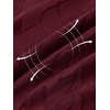 MEROKEETY Womens Fall Long Sleeve V Neck Top Trendy Shirt Business Casual(Burgundy)