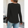 MEROKEETY Womens Long Sleeve Tops Fall Winter Ribbed Sweaters Casual Shirts(Black)