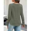 MEROKEETY Womens Long Sleeve Tops Fall Winter Ribbed Sweaters Casual Shirts(Dustygreen)