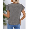 MEROKEETY Women’s Summer Cap Short Sleeve Sweater Vest 2026 Trendy Tops(Grey)