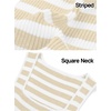 MEROKEETY Women’s Summer Square Neck Tank Tops(Apricot)