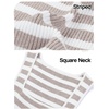 MEROKEETY Women’s Summer Square Neck Tank Tops(Cashmere)