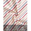 MEROKEETY Womens Summer Tank Tops Striped V Neck Sleeveless Henley Shirts(Beige)
