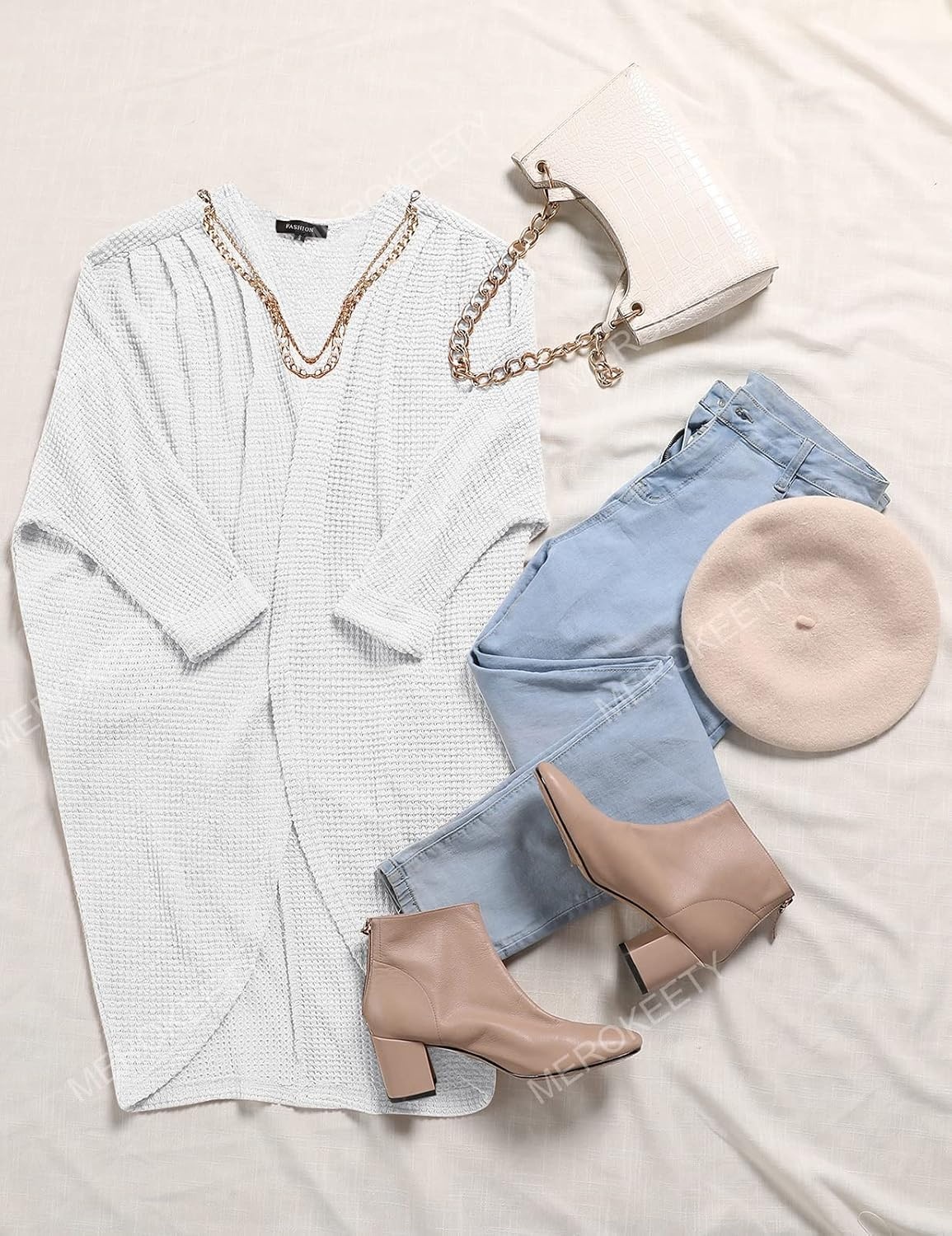 image:imageMEROKEETY Cardigan Sweaters for Women Oversized Long Cardigans Fall OutfitsWhite