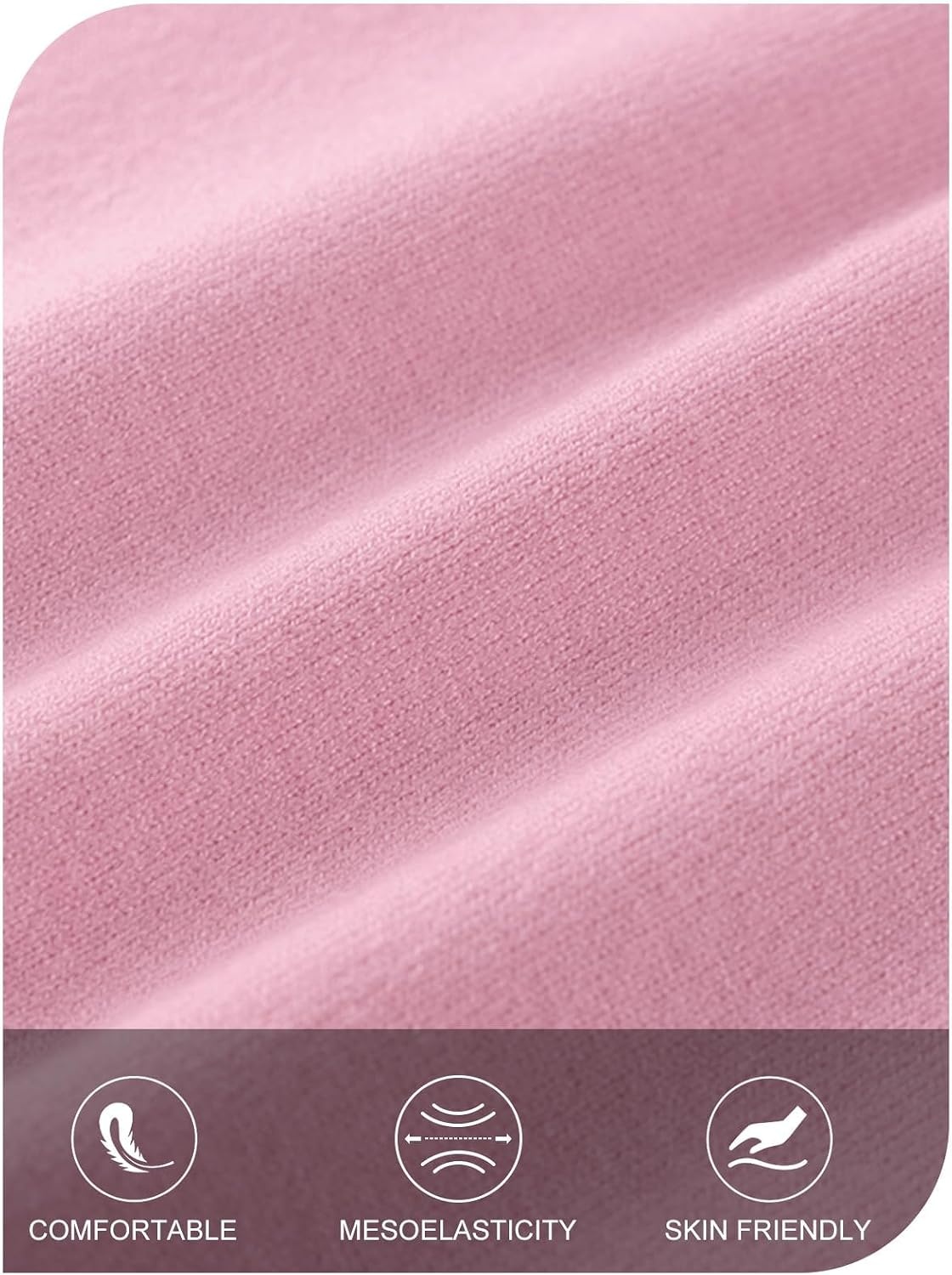 image:imageMEROKEETY Womens Fall Long Sleeve V Neck Sweaters Lightweight Knit TopsLight Pink