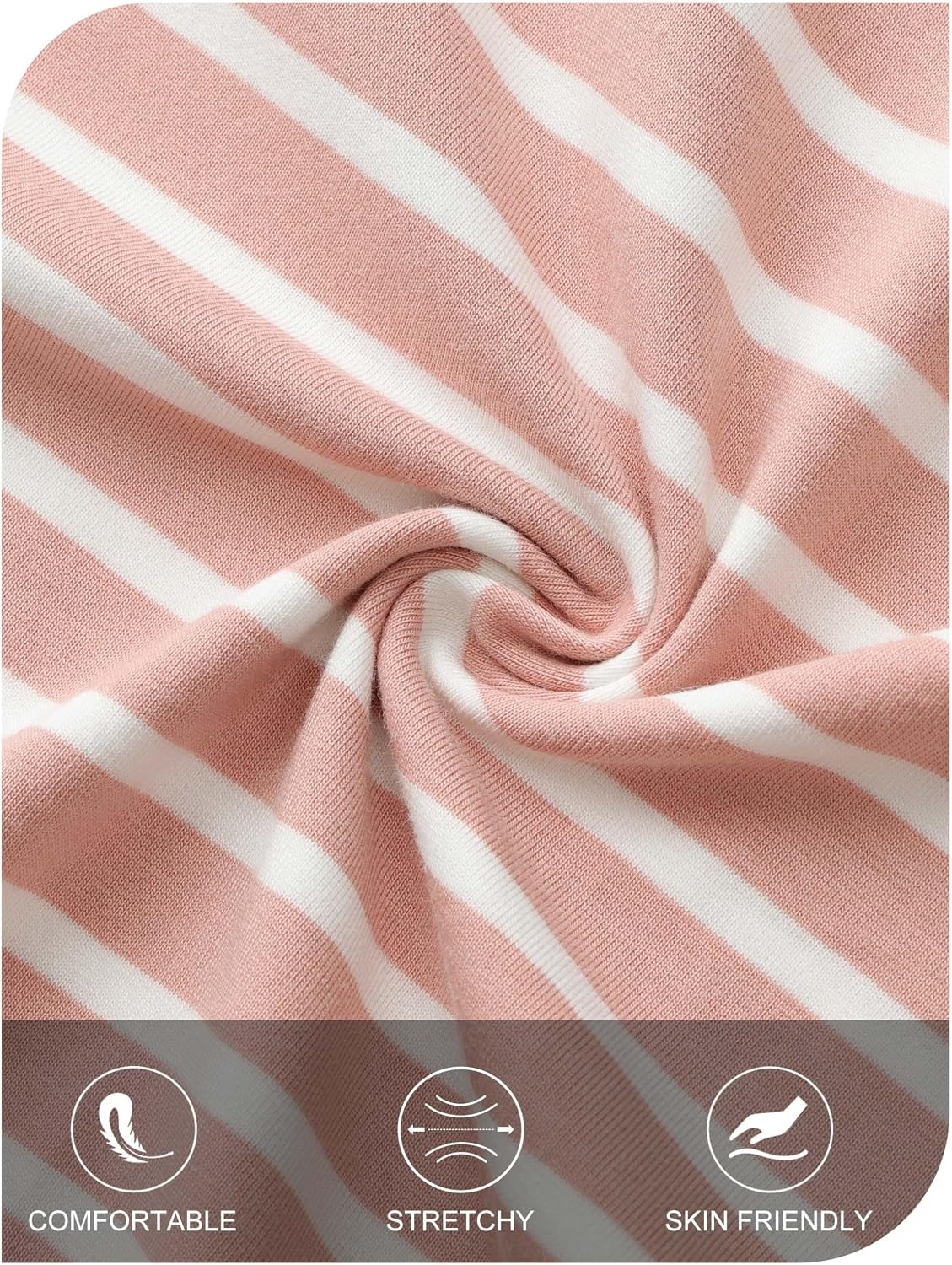 image:imageMEROKEETY Womens Summer Casual Short Sleeve Maxi Long Tshirt Dress 2026Pinkwhite