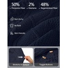 MEROKEETY Womens Chunky Button Up Cable Knit Trendy Cardigan Sweaters(Navy)