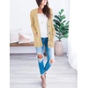 MEROKEETY Womens Fall 2026 Long Sleeve Cable Knit Cardigan Sweaters(Apricot)