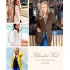 MEROKEETY Womens Fall 2026 Long Sleeve Cable Knit Cardigan Sweaters(Coffee)
