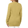 MEROKEETY Womens Fall 2026 Long Sleeve Cable Knit Cardigan Sweaters(Mustard)