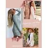 MEROKEETY Womens Fall 2026 Long Sleeve Cable Knit Cardigan Sweaters(Sage)