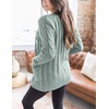 MEROKEETY Womens Fall 2026 Long Sleeve Cable Knit Cardigan Sweaters(Sage)