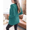 MEROKEETY Womens Fall 2026 Long Sleeve Cable Knit Cardigan Sweaters(Teal Green)