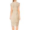 MEROKEETY Women’s Lace Floral Cocktail Wedding Guest Elegant Formal Dresses(Apricot)