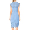 MEROKEETY Women’s Lace Floral Cocktail Wedding Guest Elegant Formal Dresses(Powder Blue)