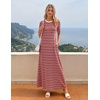 MEROKEETY Womens Summer Casual Short Sleeve Maxi Long Tshirt Dress 2026(Multicolor)