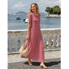 MEROKEETY Womens Summer Casual Short Sleeve Maxi Long Tshirt Dress 2026(Multicolor)