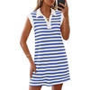 Striped Blue