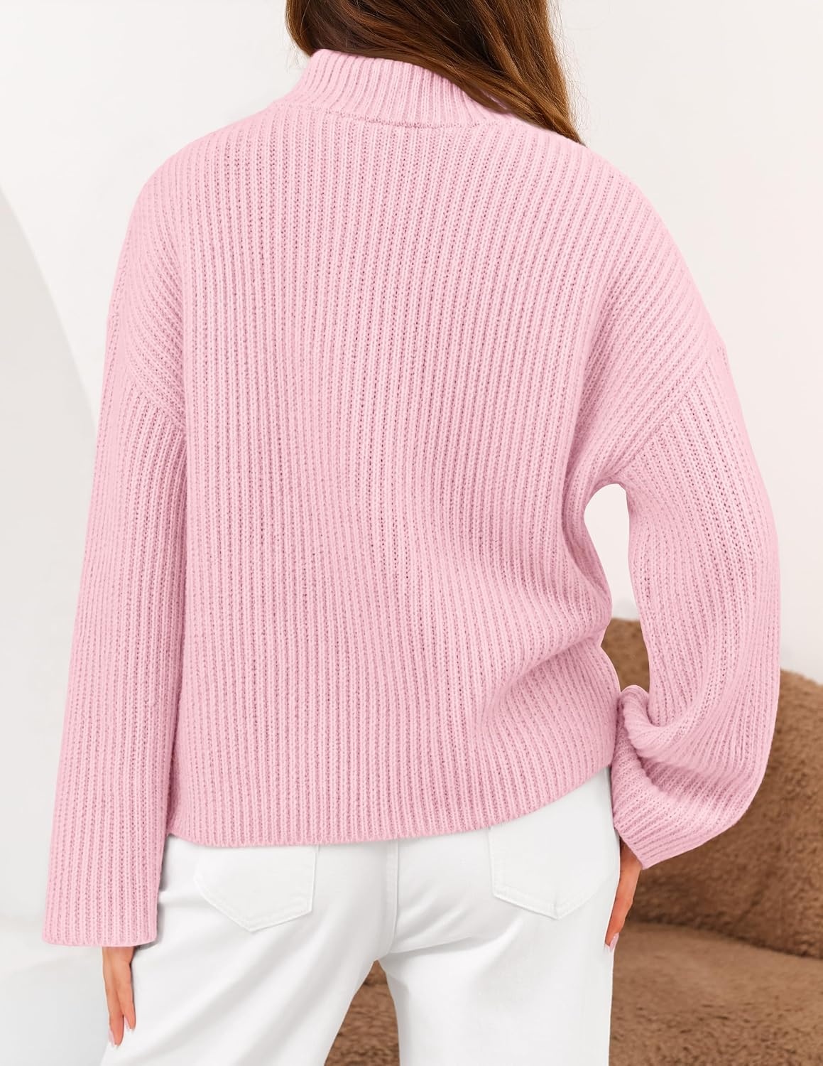 image:imageMEROKEETY Womens Fall Cardigan Sweaters for Women Long Sleeve Chunky JacketPink