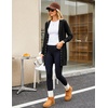 MEROKEETY Women’s 2026 Fall Lightweight Button Up Long Cardigan Sweater(Black)