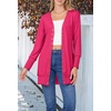 MEROKEETY Women’s 2026 Fall Lightweight Button Up Long Cardigan Sweater(Hot Pink)