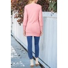 MEROKEETY Women’s 2026 Fall Lightweight Button Up Long Cardigan Sweater(Pink)