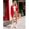 MEROKEETY Women’s 2026 Fall Lightweight Button Up Long Cardigan Sweater(Red)