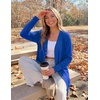 MEROKEETY Women’s 2026 Fall Lightweight Button Up Long Cardigan Sweater(Royal Blue)
