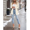 MEROKEETY Women’s Cable Knit Open Front Cardigan Sweaters Fall Outerwear(Beige Yellow)