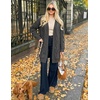 MEROKEETY Women’s Cable Knit Open Front Cardigan Sweaters Fall Outerwear(Charcoal)