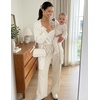 MEROKEETY Women’s Cable Knit Open Front Cardigan Sweaters Fall Outerwear(Cream)