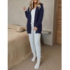 MEROKEETY Women’s Cable Knit Open Front Cardigan Sweaters Fall Outerwear(Navy)