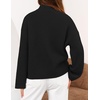 MEROKEETY Womens Fall Cardigan Sweaters for Women Long Sleeve Chunky Jacket(Black)